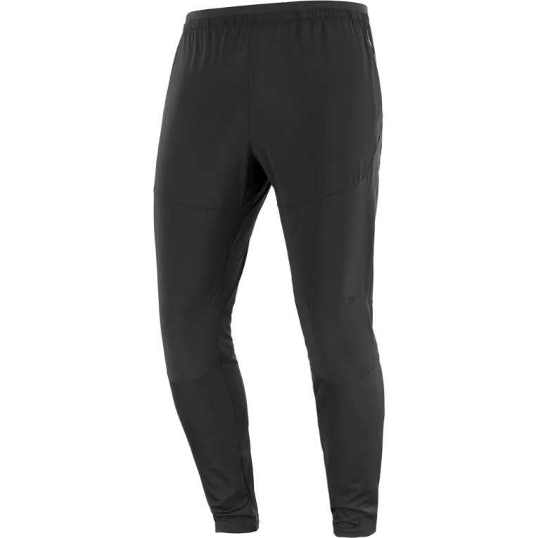 Black Salomon Cross Run Men's Sport Pants | PH 38506L